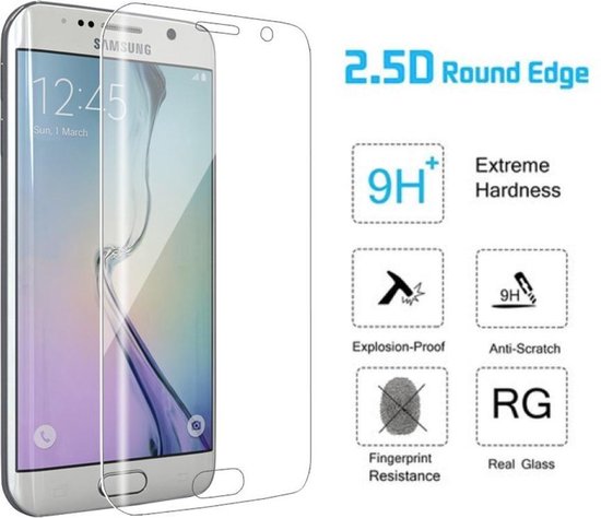 Screenprotector voor Samsung Galaxy S7 Edge - Edged (3D) Tempered Glass...  | bol.com