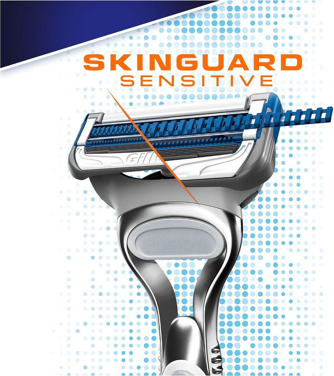 Gillette Skinguard Sensitive scheermesjes, 8 stuks. Klinisch getest voor de gevoelige huid.