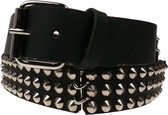 Bullet 69 Funky Punk Riem -S- 3 row conical joined Zwart
