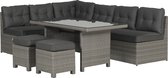 Bol.com Garden Impressions Coral lounge/dining set 5-delig - organic grey aanbieding