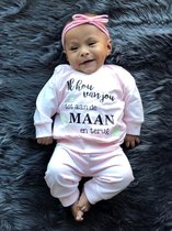 Pyjama Glow In The Dark - Roze - Maat 56/62
