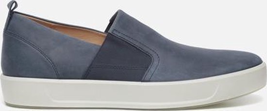 Ecco Soft 8 heren instapper - Blauw - Maat 47 | Bestel nu!