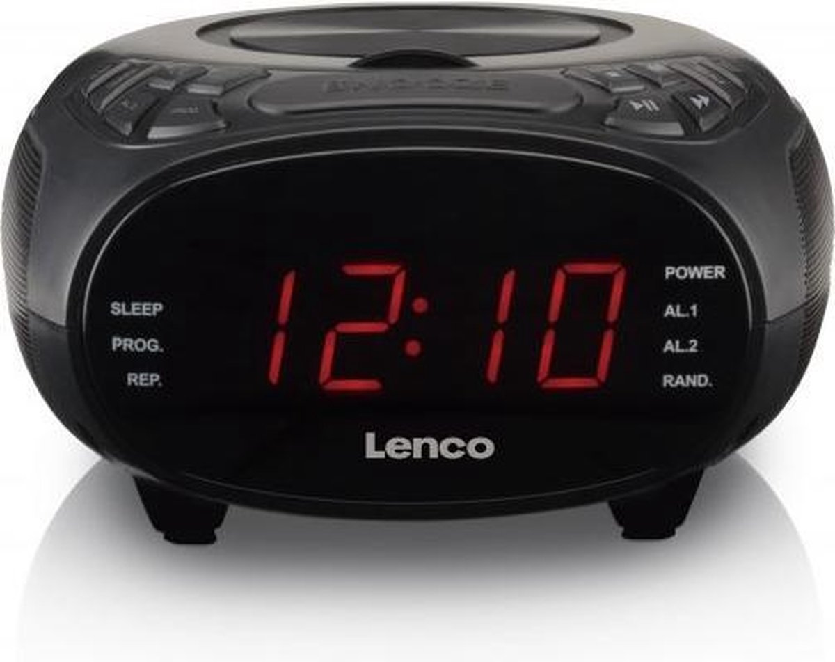 toelage Knooppunt niet verwant Lenco CR-740BK Wekkerradio met CD-Speler Zwart | bol.com
