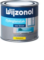 Wijzonol Zijdeglanslak - 0,5 liter - Waterbasis - Wit - Voor Binnen - Krasbestendig