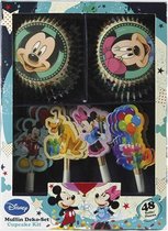 Disney Mickey en Minnie Mouse cupcake decoratie set