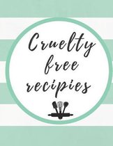 Gift Recipe Book Blank Ruled CookBook For Vegans Cruelty Free Recipes