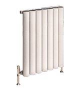 Design radiator horizontaal aluminium mat wit 60x48,5cm 924 watt - Eastbrook Burford