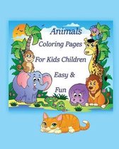 Animals Coloring Pages For Kids Children Easy & Fun