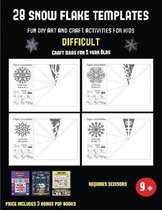 Craft Ideas for 5 year Olds (28 snowflake templates - Fun DIY art and craft activities for kids - Difficult)