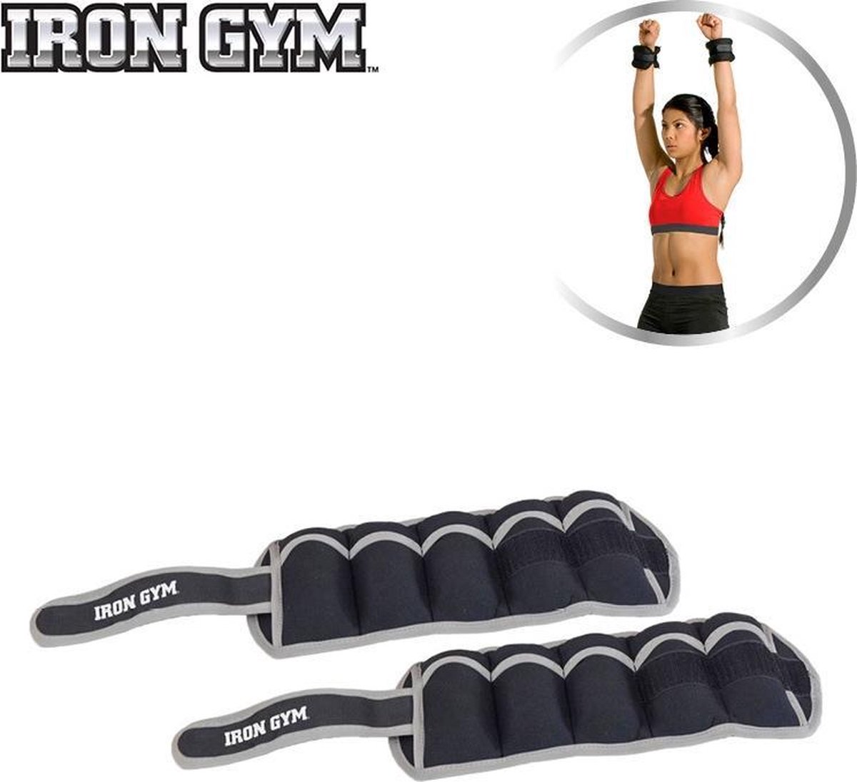sponsor Overweldigend Omgekeerde Iron Gym Enkel en pols gewicht Ankle & Wrist Weight 2 kg - Set van 2 |  bol.com