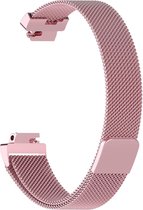 YONO Bandje geschikt voor Fitbit Inspire - HR - 2 - Milanees - Roze – Large
