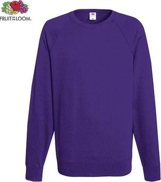 Fruit of the Loom sweater - ronde hals - maat XXL - heren - Kleur Purple