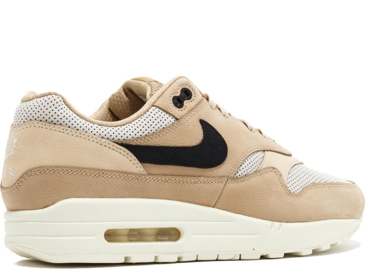 Nike Sneakers Air Max 1 Sneakers Dames - beige zwart - Maat 36 | bol.com