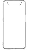 Shop4 - Samsung Galaxy A80 Hoesje - Zachte Back Case Transparant