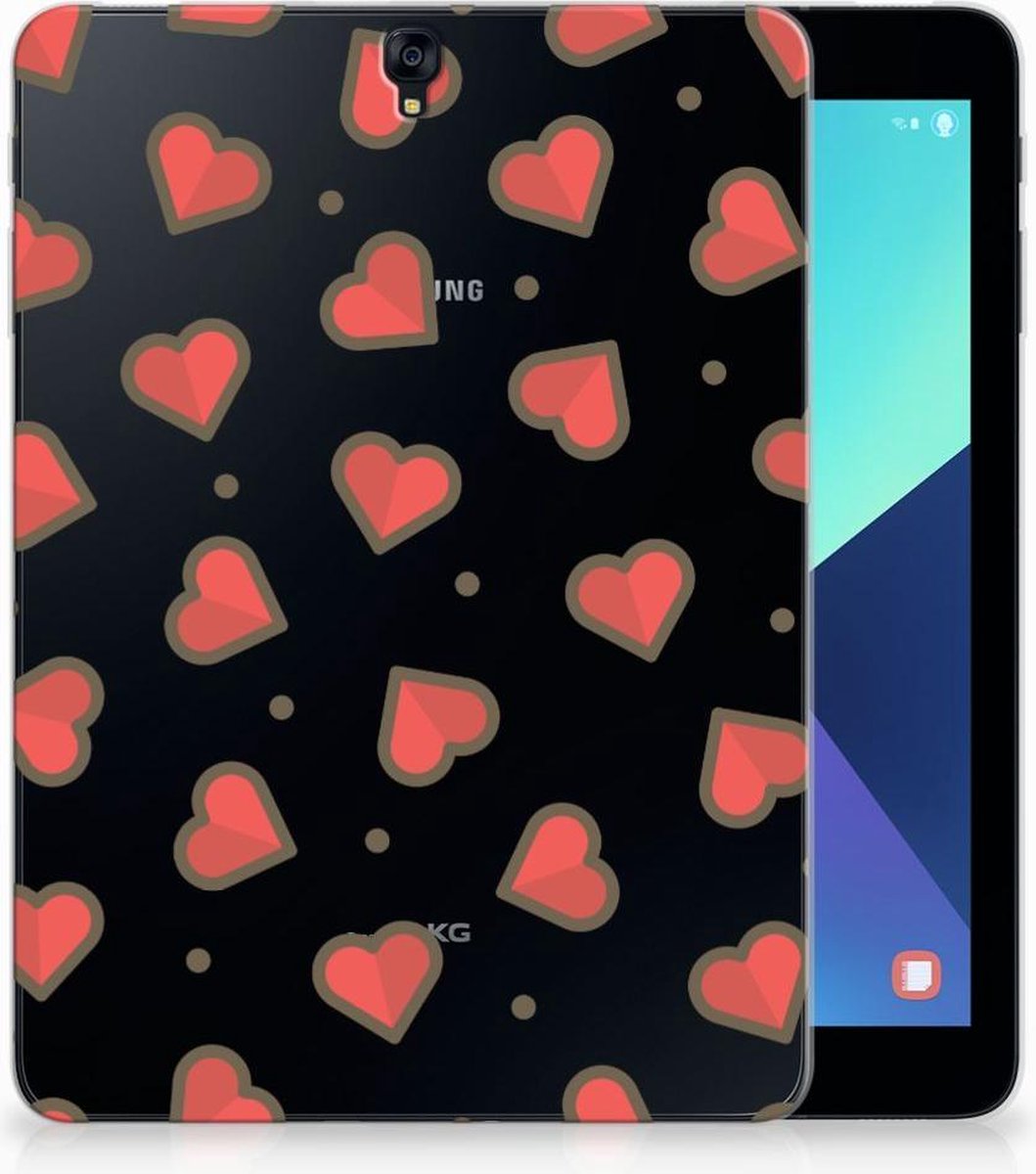 Samsung Galaxy Tab S3 9.7 Tablet Siliconen hoes Design Hearts