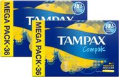 Tampax - Compak - Regular - 72 tampons (2x36)