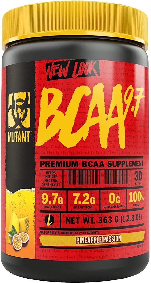 Goedkoopste Mutant BCAA 9.7 - 348 gram - Pineapple Passion