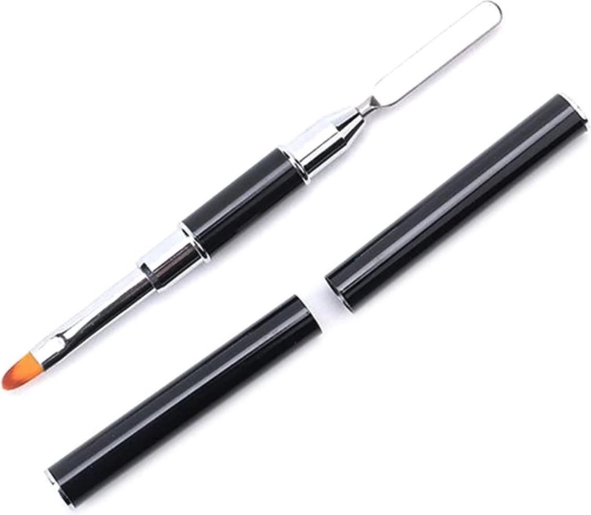 Goedkoopste Hiden - Dualkop Spatel & Kwast – Nail Art Tool – PolyGel hulpstuk