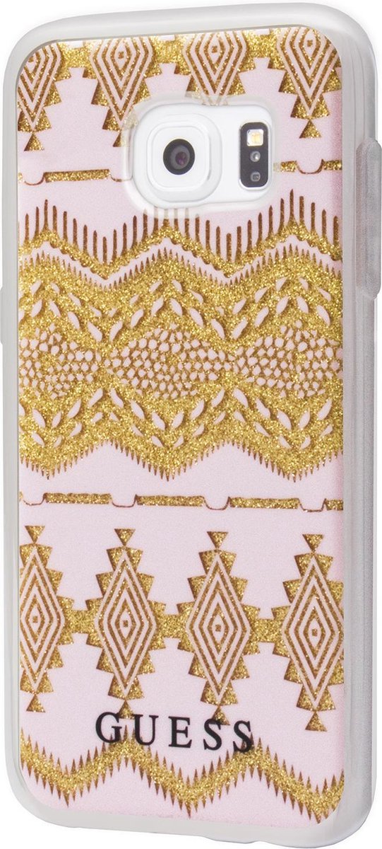 Guess TPU case Tribal - beige - voor Samsung S7