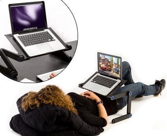 litteken Maestro nadering Laptoptafel Verstelbaar - Ergo Notebook Stand - Macbook / Bed Laptop  Standaard | bol.com