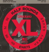D'Addario ENR73 Half Rounds Bass Heavy 55-110 flatwound bassnarenset