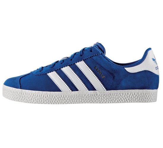 adidas Gazelle 2 Sneakers - Maat 37 1/3 - Jongens - blauw/wit | bol.com