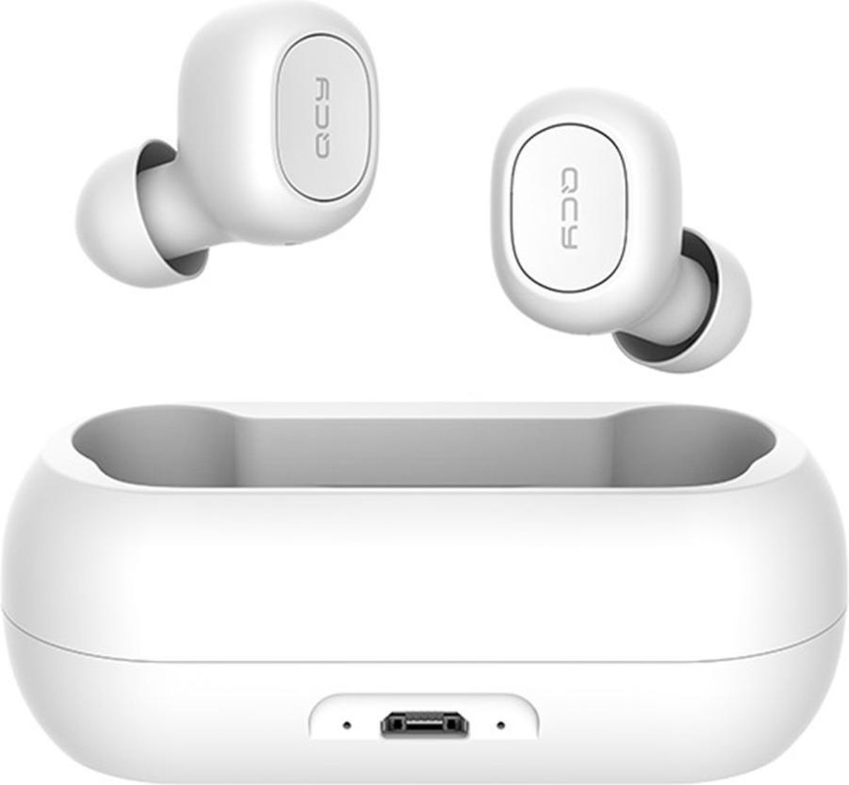 QCY T1C Volledig draadloos In-Ear oordopjes (WIT) - Bluetooth 5.0 - Meer dan 20 uur gebrui