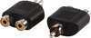 Valueline RCA mannelijk - 2RCA vrouwelijk adapter