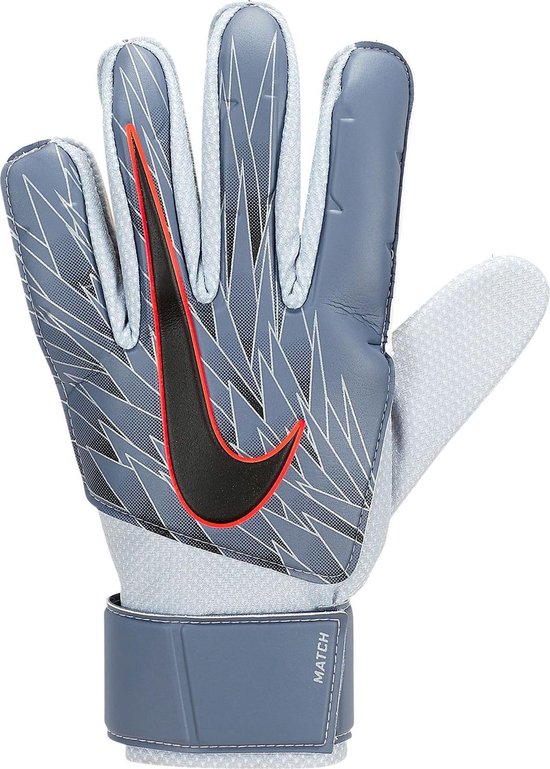 matig Aanzetten Voortdurende Nike Match Keepershandschoenen - Maat 9 - Unisex - grijs/blauw/zwart |  bol.com