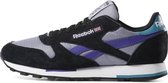 Reebok Cl Leather Mu Heren Sneakers - Wedge-Black/White/Cool Shadow/Mist/Purple - Maat