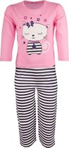 Amantes Meisjes Pyjama roze Kitten - maat 104/110