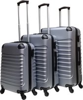 Castillo Trimix 3 delige ABS Kofferset - Zilvergrijs