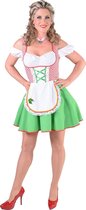 Boeren Tirol & Oktoberfest Kostuum | Groene Grazige Alpenweide Dirndl | Vrouw | Medium | Bierfeest | Verkleedkleding