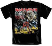 Iron Maiden Heren Tshirt -XL- Number Of The Beast Zwart