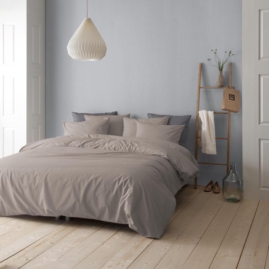 Cinderella Morning 2-persoons dekbedovertrekset 200x200cm flanel taupe + 2 kussenslopen 60x70 van Cinderella — afbeelding 3