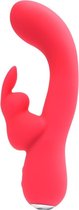 Vedo – Kinky Siliconen Bunny Vibrator met Ergonomisch Verfijnd Ontwerp – 19 cm – Roze
