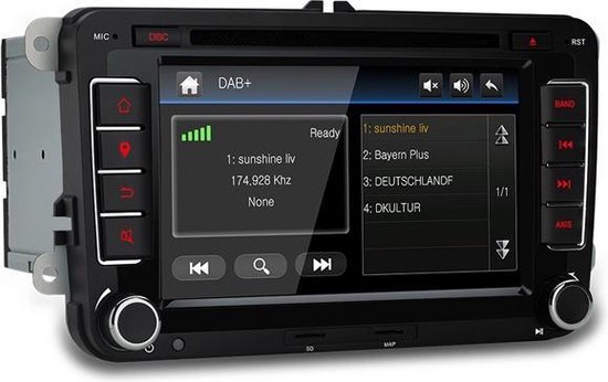 Volkswagen, Seat en Skoda DAB+ Radio Navigatie Android RNS 510 Look |  bol.com