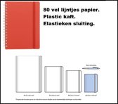 Notitieboekje spiraal a6 rood - notitie boekje schrijfwaren A6 lijn