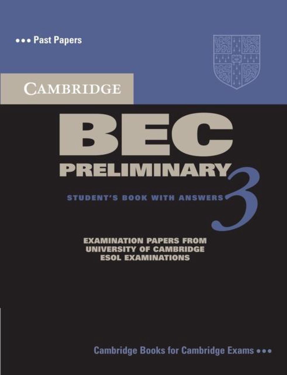 Cambridge BEC Preliminary 3 Student's book + answers