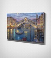 Venice - Painting Canvas - 30 x 40 cm - Schilderij - Canvas - Slaapkamer - Wanddecoratie  - Slaapkamer - Foto op canvas