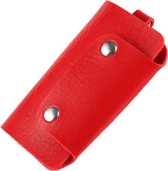 ZILOU® Sleuteletui - Sleuteltasje - Key Wallet Compact - Kunstleer - Rood