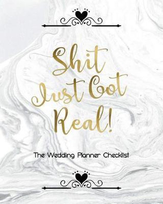 Shit Just Got Real The Wedding Planner Checklist - cover