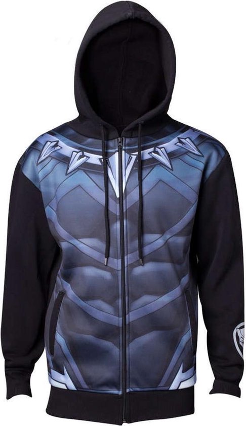 Black Panther - Sublimated Suit heren unisex hoodie vest met capuchon zwart
