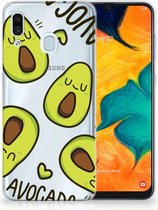 Geschikt voor Samsung Galaxy A30 | A20 TPU-siliconen Hoesje Avocado Singing