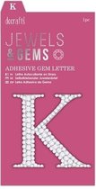 Zelfklevend Edelletter - K - Jewels & Gems
