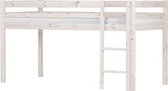 Flexa Basic Hit kinderbed Halfhoogslaper 90x200 cm, wit.