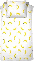 Damai Going Bananas Dekbedovertrek - Eenpersoons - 140x200/220 cm - White
