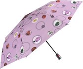 Perletti Paraplu Bloemen Automatisch 96 Cm Roze