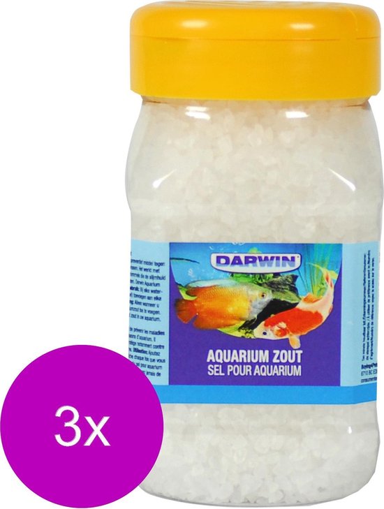 Darwin Aquarium Zout - Waterverbeteraars - 3 x 330 ml