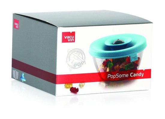 Vacuvin PopSome snackbox - blauw - luchtdichte bewaardoos / vacuumbox |  bol.com